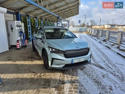 Шкода Enyaq iV 2022 у Івано-Франківську на Automoto.ua Сірий Шкода Enyaq iV, об'ємом двигуна 0 л та пробігом 27 тис. км за 33800 $, фото 1 на Automoto.ua