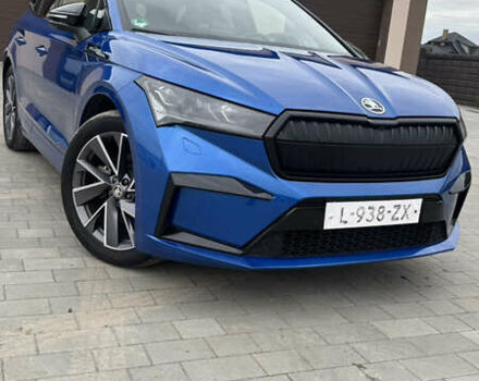 Синий Шкода Enyaq iV, объемом двигателя 0 л и пробегом 195 тыс. км за 21900 $, фото 9 на Automoto.ua