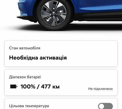 Синий Шкода Enyaq iV, объемом двигателя 0 л и пробегом 88 тыс. км за 28000 $, фото 2 на Automoto.ua