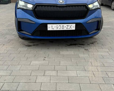 Синий Шкода Enyaq iV, объемом двигателя 0 л и пробегом 195 тыс. км за 21900 $, фото 6 на Automoto.ua