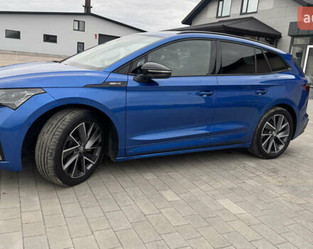 Синий Шкода Enyaq iV, объемом двигателя 0 л и пробегом 195 тыс. км за 21900 $, фото 8 на Automoto.ua