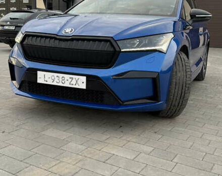 Синий Шкода Enyaq iV, объемом двигателя 0 л и пробегом 195 тыс. км за 21900 $, фото 10 на Automoto.ua