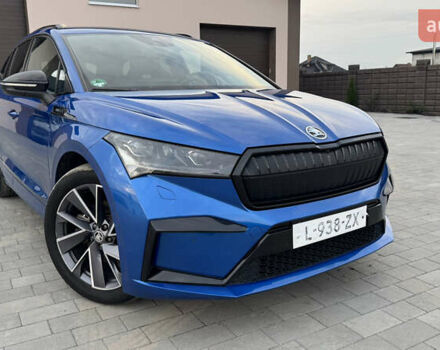 Синий Шкода Enyaq iV, объемом двигателя 0 л и пробегом 195 тыс. км за 21900 $, фото 13 на Automoto.ua