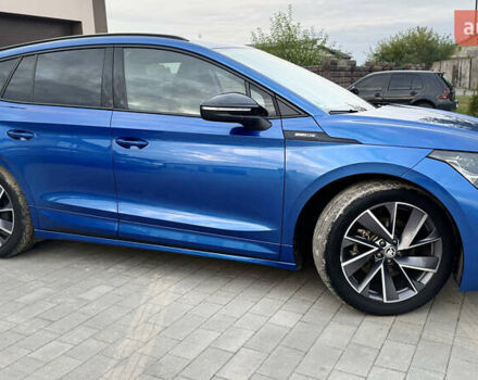 Синий Шкода Enyaq iV, объемом двигателя 0 л и пробегом 195 тыс. км за 21900 $, фото 24 на Automoto.ua