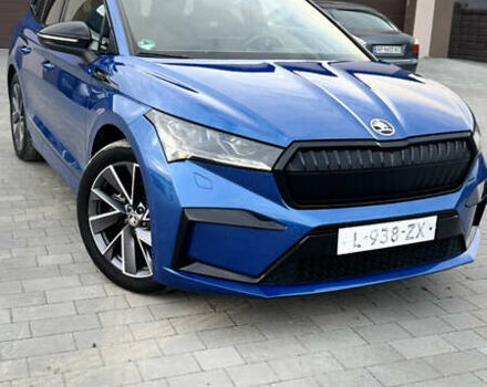 Синий Шкода Enyaq iV, объемом двигателя 0 л и пробегом 195 тыс. км за 21900 $, фото 16 на Automoto.ua