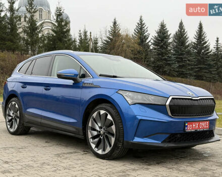 Синий Шкода Enyaq iV, объемом двигателя 0 л и пробегом 149 тыс. км за 21900 $, фото 2 на Automoto.ua