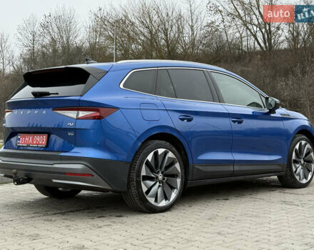 Синий Шкода Enyaq iV, объемом двигателя 0 л и пробегом 149 тыс. км за 21900 $, фото 5 на Automoto.ua