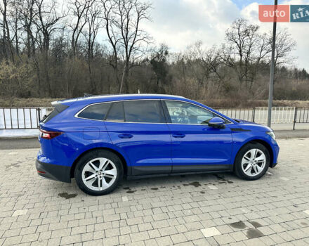 Синий Шкода Enyaq iV, объемом двигателя 0 л и пробегом 98 тыс. км за 26900 $, фото 12 на Automoto.ua