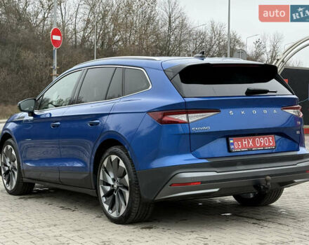 Синий Шкода Enyaq iV, объемом двигателя 0 л и пробегом 149 тыс. км за 21900 $, фото 7 на Automoto.ua