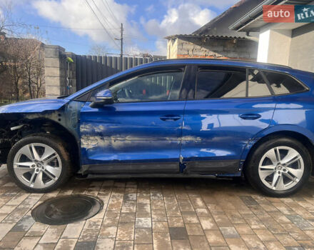 Синий Шкода Enyaq iV, объемом двигателя 0 л и пробегом 47 тыс. км за 17500 $, фото 5 на Automoto.ua
