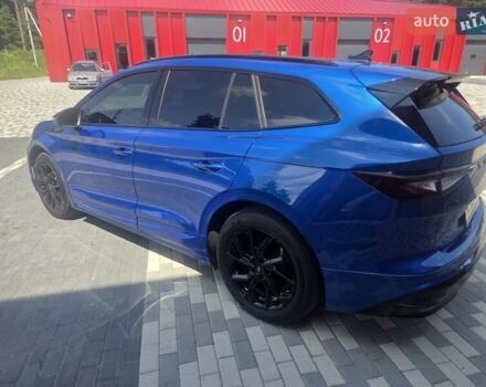 Синий Шкода Enyaq iV, объемом двигателя 0 л и пробегом 26 тыс. км за 32900 $, фото 1 на Automoto.ua