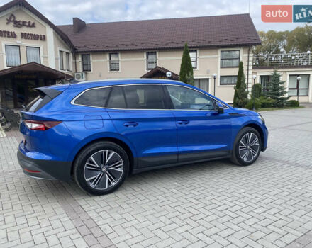 Синий Шкода Enyaq iV, объемом двигателя 0 л и пробегом 20 тыс. км за 24500 $, фото 5 на Automoto.ua