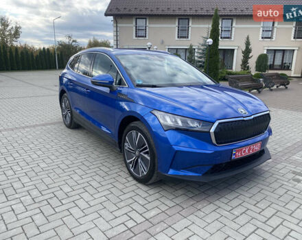 Синий Шкода Enyaq iV, объемом двигателя 0 л и пробегом 20 тыс. км за 24500 $, фото 4 на Automoto.ua