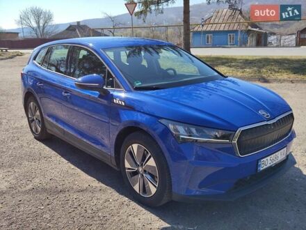 Шкода Enyaq iV 2022 в Могилев-Подольском на Automoto.ua Синий Шкода Enyaq iV, объемом двигателя 0 л и пробегом 15 тыс. км за 24800 $, фото 1 на Automoto.ua