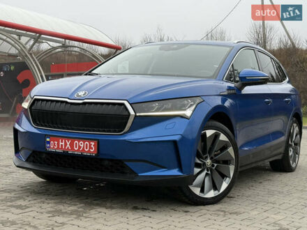 Синий Шкода Enyaq iV, объемом двигателя 0 л и пробегом 149 тыс. км за 21900 $, фото 1 на Automoto.ua
