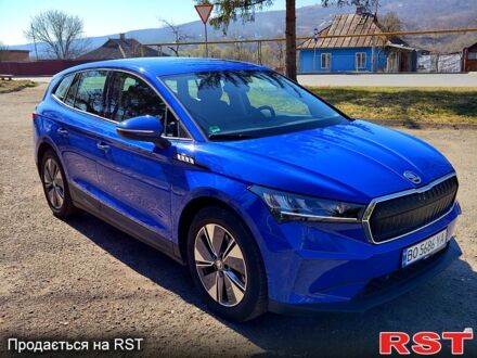 Шкода Enyaq iV 2022 в Могилев-Подольском на Automoto.ua Синий Шкода Enyaq iV, объемом двигателя 0 л и пробегом 15 тыс. км за 25500 $, фото 1 на Automoto.ua