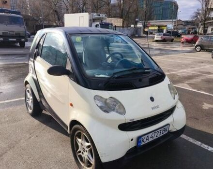 Белый Смарт Форту, объемом двигателя 0.6 л и пробегом 73 тыс. км за 3500 $, фото 1 на Automoto.ua