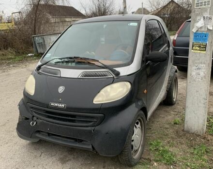 Черный Смарт Форту, объемом двигателя 0.8 л и пробегом 50 тыс. км за 700 $, фото 1 на Automoto.ua