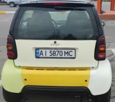 Черный Смарт Форту, объемом двигателя 0.8 л и пробегом 203 тыс. км за 3500 $, фото 4 на Automoto.ua