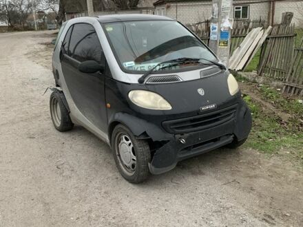 Черный Смарт Форту, объемом двигателя 0.8 л и пробегом 50 тыс. км за 700 $, фото 1 на Automoto.ua