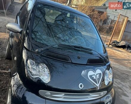 Черный Смарт Форту, объемом двигателя 0.7 л и пробегом 200 тыс. км за 3000 $, фото 1 на Automoto.ua