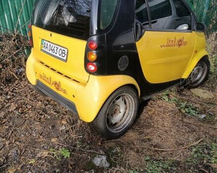 Желтый Смарт Форту, объемом двигателя 0.6 л и пробегом 156 тыс. км за 2900 $, фото 2 на Automoto.ua