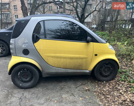 Желтый Смарт Форту, объемом двигателя 0.6 л и пробегом 218 тыс. км за 3650 $, фото 1 на Automoto.ua