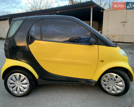 Желтый Смарт Форту, объемом двигателя 0.6 л и пробегом 146 тыс. км за 2300 $, фото 3 на Automoto.ua