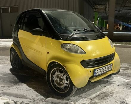 Желтый Смарт Форту, объемом двигателя 0.6 л и пробегом 227 тыс. км за 2400 $, фото 1 на Automoto.ua