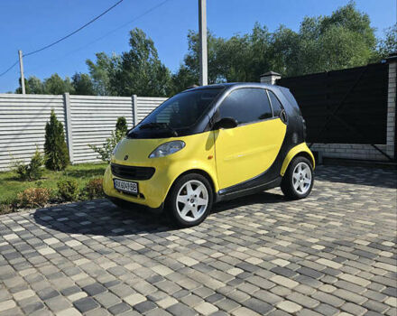 Жовтий Смарт Fortwo, об'ємом двигуна 0.6 л та пробігом 184 тис. км за 3100 $, фото 1 на Automoto.ua