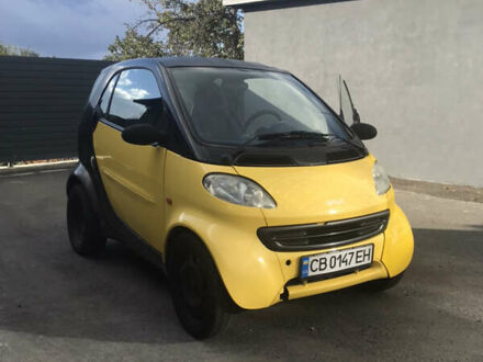 Желтый Смарт Форту, объемом двигателя 0.6 л и пробегом 217 тыс. км за 3200 $, фото 1 на Automoto.ua