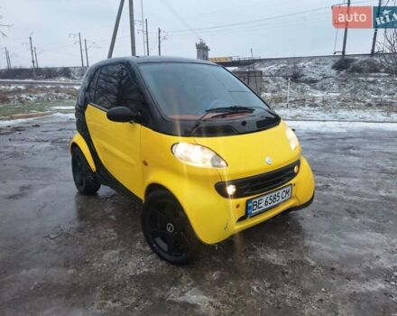 Жовтий Смарт Fortwo, об'ємом двигуна 0.6 л та пробігом 193 тис. км за 2900 $, фото 1 на Automoto.ua
