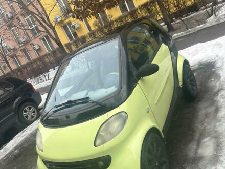 Желтый Смарт Форту, объемом двигателя 0.6 л и пробегом 200 тыс. км за 2600 $, фото 1 на Automoto.ua