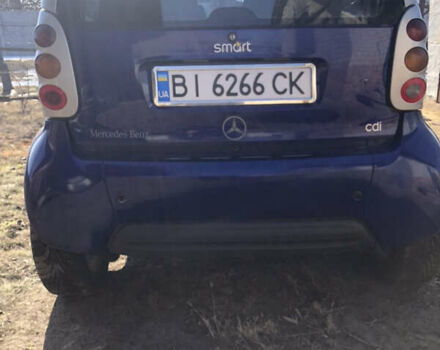 Синій Смарт Fortwo, об'ємом двигуна 0.8 л та пробігом 341 тис. км за 3500 $, фото 3 на Automoto.ua