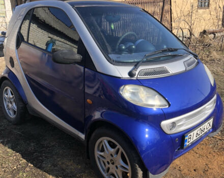 Синій Смарт Fortwo, об'ємом двигуна 0.8 л та пробігом 341 тис. км за 3200 $, фото 1 на Automoto.ua