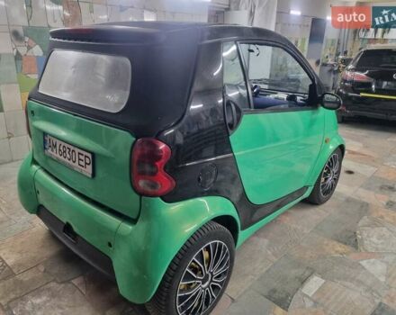 Зелений Смарт Fortwo, об'ємом двигуна 0.6 л та пробігом 250 тис. км за 3800 $, фото 10 на Automoto.ua
