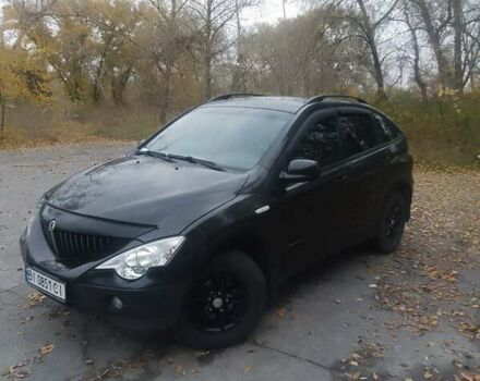 Чорний Cанг Йонг Actyon, об'ємом двигуна 2 л та пробігом 218 тис. км за 7500 $, фото 1 на Automoto.ua