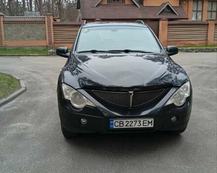 Черный Cанг Йонг Актион, объемом двигателя 2 л и пробегом 200 тыс. км за 5500 $, фото 1 на Automoto.ua