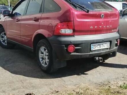 Cанг Йонг Актион 2008 в Черноморске (Ильичевске) на Automoto.ua Красный Cанг Йонг Актион, объемом двигателя 2 л и пробегом 178 тыс. км за 6800 $, фото 1 на Automoto.ua