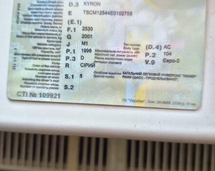 Серый Cанг Йонг Кирон, объемом двигателя 2 л и пробегом 362 тыс. км за 4300 $, фото 10 на Automoto.ua