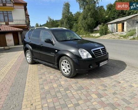 Черный Cанг Йонг Рекстон, объемом двигателя 2.7 л и пробегом 194 тыс. км за 5700 $, фото 1 на Automoto.ua