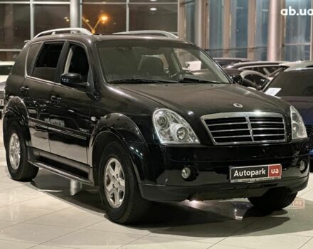 Черный Cанг Йонг Рекстон, объемом двигателя 2.7 л и пробегом 63 тыс. км за 11440 $, фото 2 на Automoto.ua