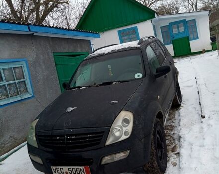 Черный Cанг Йонг Рекстон, объемом двигателя 2.7 л и пробегом 260 тыс. км за 4000 $, фото 1 на Automoto.ua