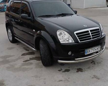 Черный Cанг Йонг Рекстон, объемом двигателя 2.7 л и пробегом 215 тыс. км за 7650 $, фото 1 на Automoto.ua