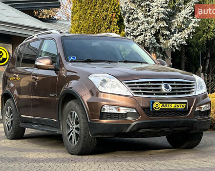 Коричневый Cанг Йонг Рекстон, объемом двигателя 2 л и пробегом 87 тыс. км за 14650 $, фото 1 на Automoto.ua