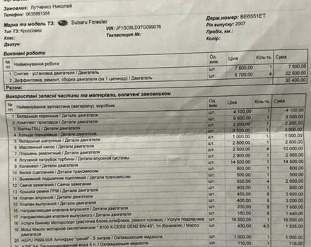Черный Субару Форестер, объемом двигателя 2.5 л и пробегом 290 тыс. км за 9000 $, фото 11 на Automoto.ua