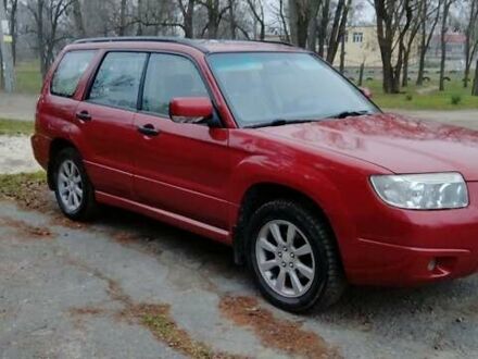 Красный Субару Форестер, объемом двигателя 2 л и пробегом 245 тыс. км за 6100 $, фото 1 на Automoto.ua