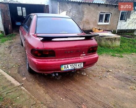 Красный Субару Импреза, объемом двигателя 1.6 л и пробегом 150 тыс. км за 2600 $, фото 1 на Automoto.ua