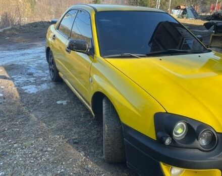 Желтый Субару Импреза, объемом двигателя 1.6 л и пробегом 200 тыс. км за 3750 $, фото 1 на Automoto.ua