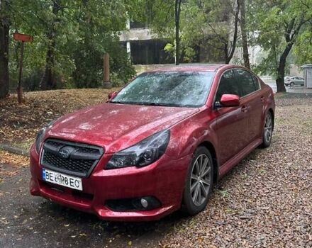 Красный Субару Легаси, объемом двигателя 2.46 л и пробегом 250 тыс. км за 7000 $, фото 2 на Automoto.ua